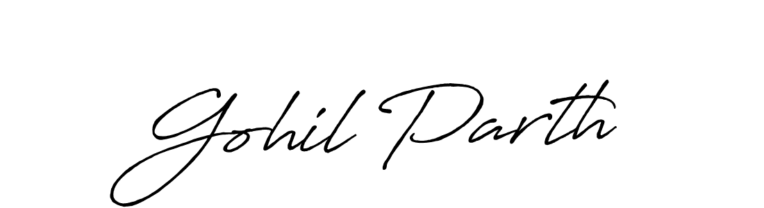 How to make Gohil Parth signature? Antro_Vectra_Bolder is a professional autograph style. Create handwritten signature for Gohil Parth name. Gohil Parth signature style 7 images and pictures png