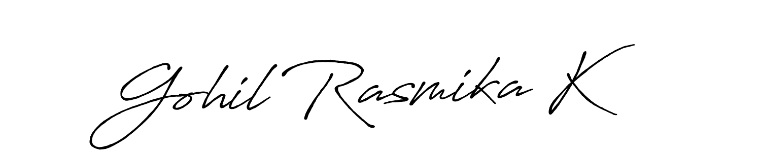 Make a beautiful signature design for name Gohil Rasmika K. Use this online signature maker to create a handwritten signature for free. Gohil Rasmika K signature style 7 images and pictures png