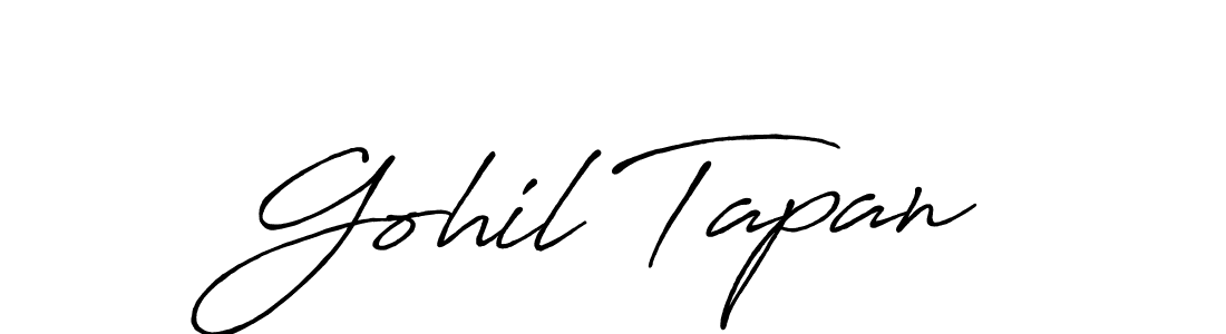 Also we have Gohil Tapan name is the best signature style. Create professional handwritten signature collection using Antro_Vectra_Bolder autograph style. Gohil Tapan signature style 7 images and pictures png