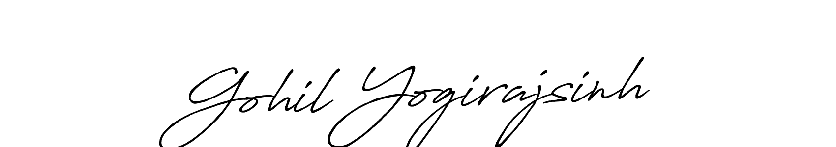 Make a short Gohil Yogirajsinh signature style. Manage your documents anywhere anytime using Antro_Vectra_Bolder. Create and add eSignatures, submit forms, share and send files easily. Gohil Yogirajsinh signature style 7 images and pictures png