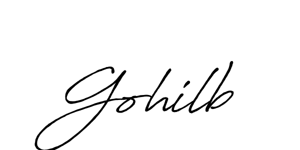 Use a signature maker to create a handwritten signature online. With this signature software, you can design (Antro_Vectra_Bolder) your own signature for name Gohilb. Gohilb signature style 7 images and pictures png