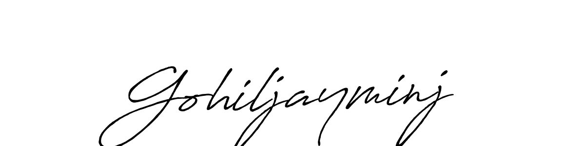 It looks lik you need a new signature style for name Gohiljayminj. Design unique handwritten (Antro_Vectra_Bolder) signature with our free signature maker in just a few clicks. Gohiljayminj signature style 7 images and pictures png