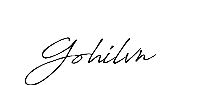 Gohilvn stylish signature style. Best Handwritten Sign (Antro_Vectra_Bolder) for my name. Handwritten Signature Collection Ideas for my name Gohilvn. Gohilvn signature style 7 images and pictures png