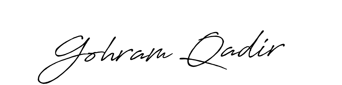 Here are the top 10 professional signature styles for the name Gohram Qadir. These are the best autograph styles you can use for your name. Gohram Qadir signature style 7 images and pictures png