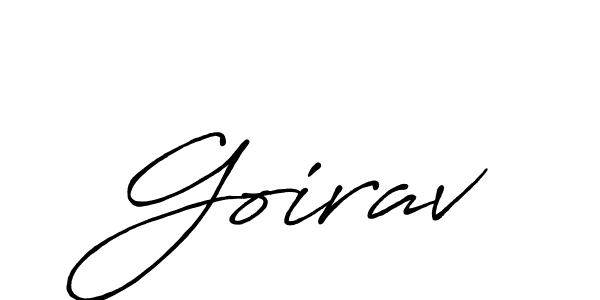 The best way (Antro_Vectra_Bolder) to make a short signature is to pick only two or three words in your name. The name Goirav include a total of six letters. For converting this name. Goirav signature style 7 images and pictures png