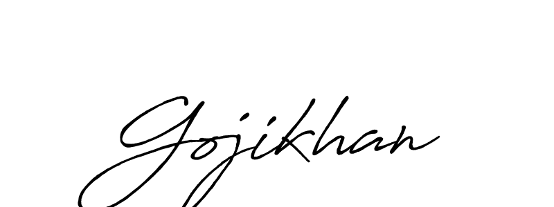 Once you've used our free online signature maker to create your best signature Antro_Vectra_Bolder style, it's time to enjoy all of the benefits that Gojikhan name signing documents. Gojikhan signature style 7 images and pictures png