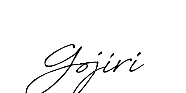 Gojiri stylish signature style. Best Handwritten Sign (Antro_Vectra_Bolder) for my name. Handwritten Signature Collection Ideas for my name Gojiri. Gojiri signature style 7 images and pictures png