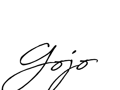 How to make Gojo signature? Antro_Vectra_Bolder is a professional autograph style. Create handwritten signature for Gojo name. Gojo signature style 7 images and pictures png