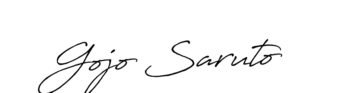 Design your own signature with our free online signature maker. With this signature software, you can create a handwritten (Antro_Vectra_Bolder) signature for name Gojo Saruto. Gojo Saruto signature style 7 images and pictures png