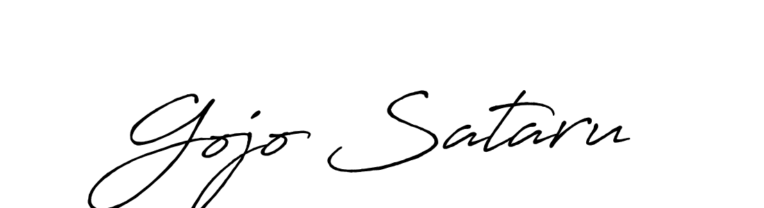 Make a beautiful signature design for name Gojo Sataru. With this signature (Antro_Vectra_Bolder) style, you can create a handwritten signature for free. Gojo Sataru signature style 7 images and pictures png