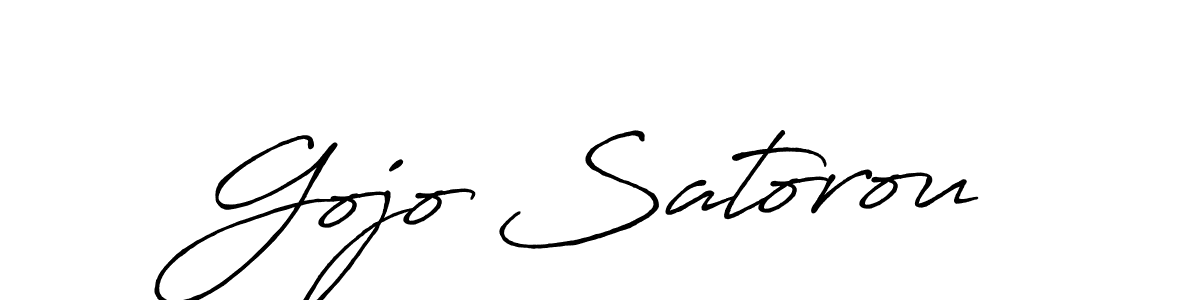 Design your own signature with our free online signature maker. With this signature software, you can create a handwritten (Antro_Vectra_Bolder) signature for name Gojo Satorou. Gojo Satorou signature style 7 images and pictures png