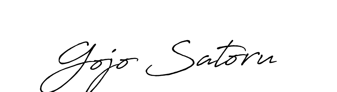 Create a beautiful signature design for name Gojo Satoru. With this signature (Antro_Vectra_Bolder) fonts, you can make a handwritten signature for free. Gojo Satoru signature style 7 images and pictures png