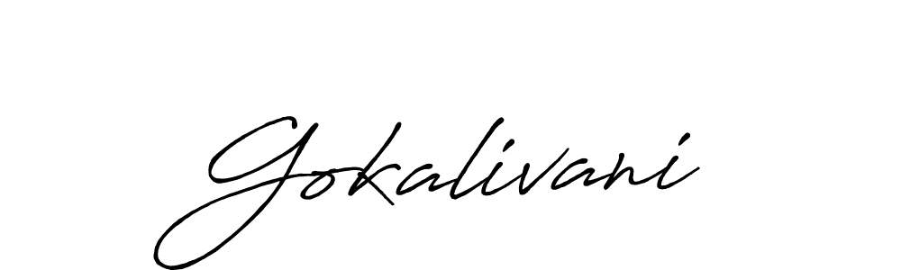 You can use this online signature creator to create a handwritten signature for the name Gokalivani. This is the best online autograph maker. Gokalivani signature style 7 images and pictures png