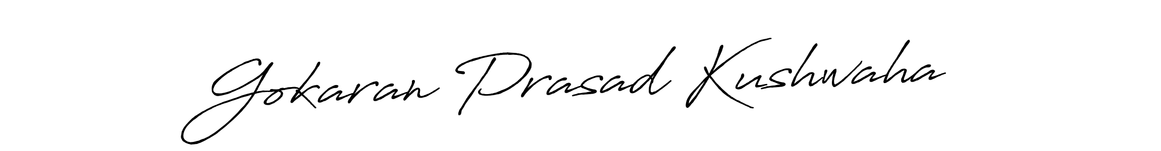 How to make Gokaran Prasad Kushwaha signature? Antro_Vectra_Bolder is a professional autograph style. Create handwritten signature for Gokaran Prasad Kushwaha name. Gokaran Prasad Kushwaha signature style 7 images and pictures png