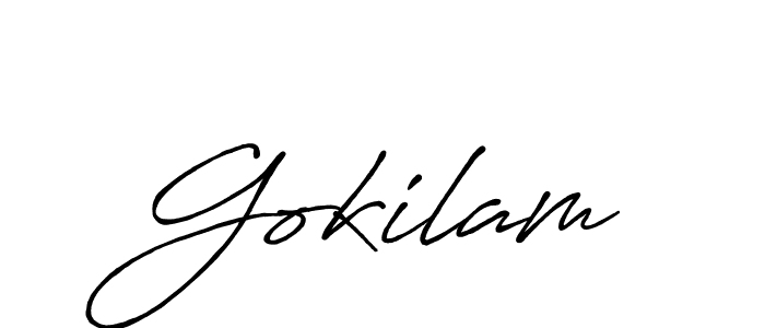 Similarly Antro_Vectra_Bolder is the best handwritten signature design. Signature creator online .You can use it as an online autograph creator for name Gokilam. Gokilam signature style 7 images and pictures png
