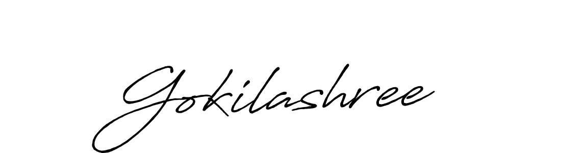 Gokilashree stylish signature style. Best Handwritten Sign (Antro_Vectra_Bolder) for my name. Handwritten Signature Collection Ideas for my name Gokilashree. Gokilashree signature style 7 images and pictures png