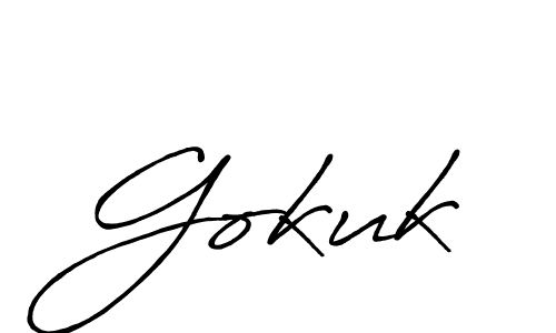 The best way (Antro_Vectra_Bolder) to make a short signature is to pick only two or three words in your name. The name Gokuk include a total of six letters. For converting this name. Gokuk signature style 7 images and pictures png