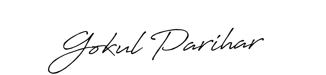 See photos of Gokul Parihar official signature by Spectra . Check more albums & portfolios. Read reviews & check more about Antro_Vectra_Bolder font. Gokul Parihar signature style 7 images and pictures png