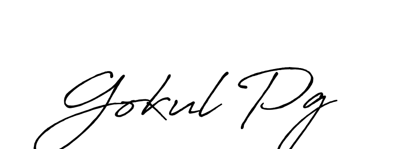 Make a beautiful signature design for name Gokul Pg. Use this online signature maker to create a handwritten signature for free. Gokul Pg signature style 7 images and pictures png
