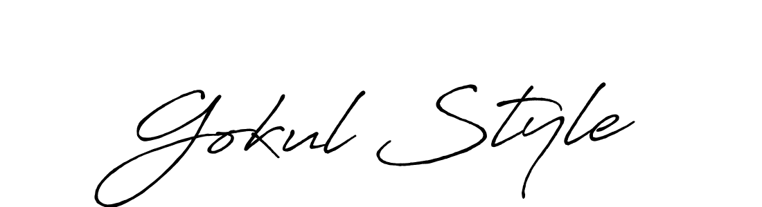 This is the best signature style for the Gokul Style name. Also you like these signature font (Antro_Vectra_Bolder). Mix name signature. Gokul Style signature style 7 images and pictures png