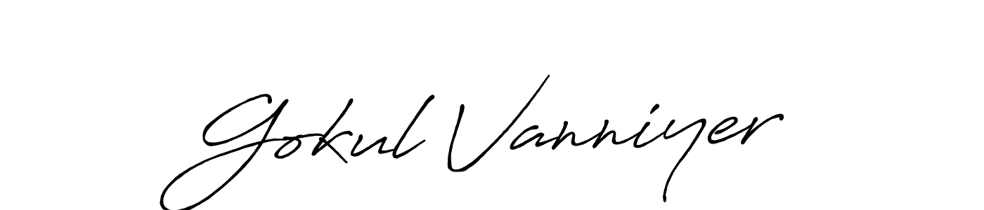 Once you've used our free online signature maker to create your best signature Antro_Vectra_Bolder style, it's time to enjoy all of the benefits that Gokul Vanniyer name signing documents. Gokul Vanniyer signature style 7 images and pictures png