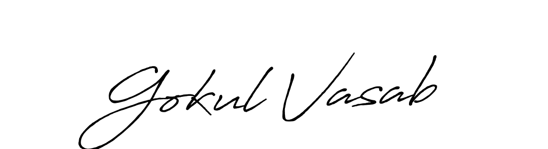 Make a beautiful signature design for name Gokul Vasab. Use this online signature maker to create a handwritten signature for free. Gokul Vasab signature style 7 images and pictures png