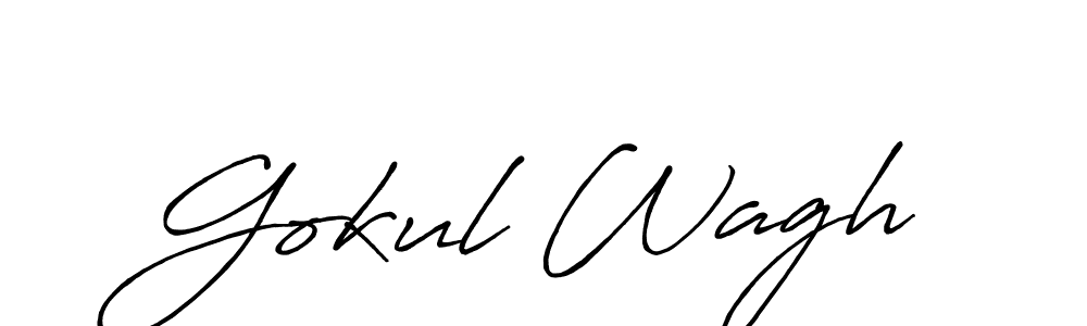 Make a beautiful signature design for name Gokul Wagh. Use this online signature maker to create a handwritten signature for free. Gokul Wagh signature style 7 images and pictures png