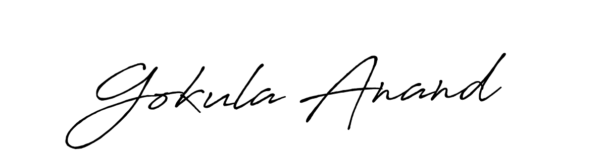 How to Draw Gokula Anand signature style? Antro_Vectra_Bolder is a latest design signature styles for name Gokula Anand. Gokula Anand signature style 7 images and pictures png