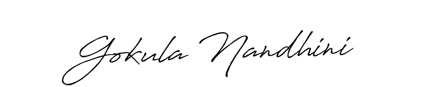 Gokula Nandhini stylish signature style. Best Handwritten Sign (Antro_Vectra_Bolder) for my name. Handwritten Signature Collection Ideas for my name Gokula Nandhini. Gokula Nandhini signature style 7 images and pictures png