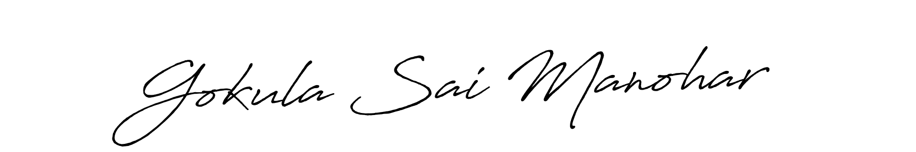 Here are the top 10 professional signature styles for the name Gokula Sai Manohar. These are the best autograph styles you can use for your name. Gokula Sai Manohar signature style 7 images and pictures png