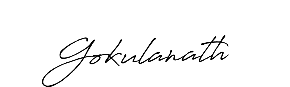 You should practise on your own different ways (Antro_Vectra_Bolder) to write your name (Gokulanath) in signature. don't let someone else do it for you. Gokulanath signature style 7 images and pictures png