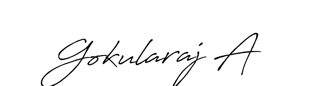 Make a beautiful signature design for name Gokularaj A. Use this online signature maker to create a handwritten signature for free. Gokularaj A signature style 7 images and pictures png