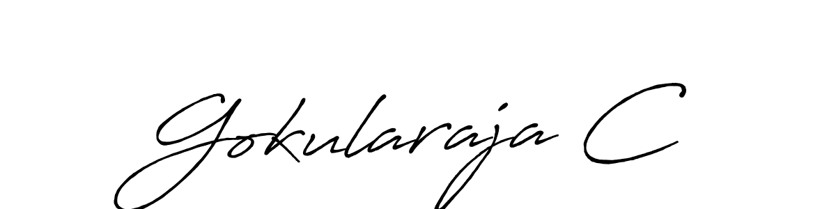 It looks lik you need a new signature style for name Gokularaja C. Design unique handwritten (Antro_Vectra_Bolder) signature with our free signature maker in just a few clicks. Gokularaja C signature style 7 images and pictures png