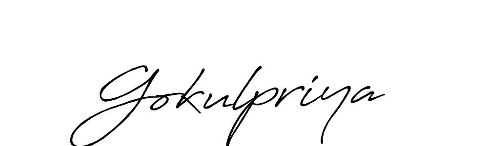 The best way (Antro_Vectra_Bolder) to make a short signature is to pick only two or three words in your name. The name Gokulpriya include a total of six letters. For converting this name. Gokulpriya signature style 7 images and pictures png