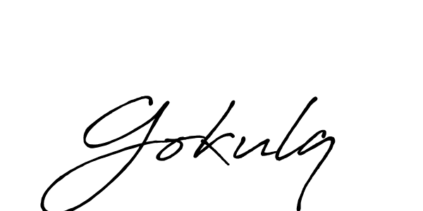 Best and Professional Signature Style for Gokulq. Antro_Vectra_Bolder Best Signature Style Collection. Gokulq signature style 7 images and pictures png
