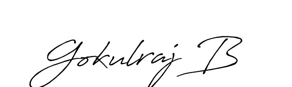 Also we have Gokulraj B name is the best signature style. Create professional handwritten signature collection using Antro_Vectra_Bolder autograph style. Gokulraj B signature style 7 images and pictures png