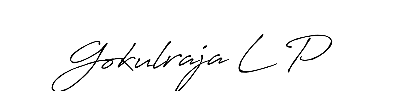 Once you've used our free online signature maker to create your best signature Antro_Vectra_Bolder style, it's time to enjoy all of the benefits that Gokulraja L P name signing documents. Gokulraja L P signature style 7 images and pictures png