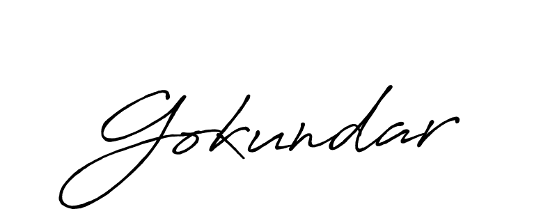 Use a signature maker to create a handwritten signature online. With this signature software, you can design (Antro_Vectra_Bolder) your own signature for name Gokundar. Gokundar signature style 7 images and pictures png