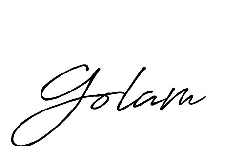 Once you've used our free online signature maker to create your best signature Antro_Vectra_Bolder style, it's time to enjoy all of the benefits that Golam name signing documents. Golam signature style 7 images and pictures png