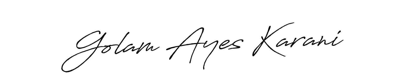 Once you've used our free online signature maker to create your best signature Antro_Vectra_Bolder style, it's time to enjoy all of the benefits that Golam Ayes Karani name signing documents. Golam Ayes Karani signature style 7 images and pictures png