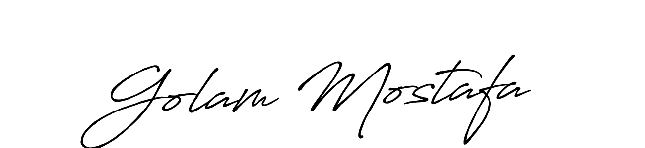 Golam Mostafa stylish signature style. Best Handwritten Sign (Antro_Vectra_Bolder) for my name. Handwritten Signature Collection Ideas for my name Golam Mostafa. Golam Mostafa signature style 7 images and pictures png