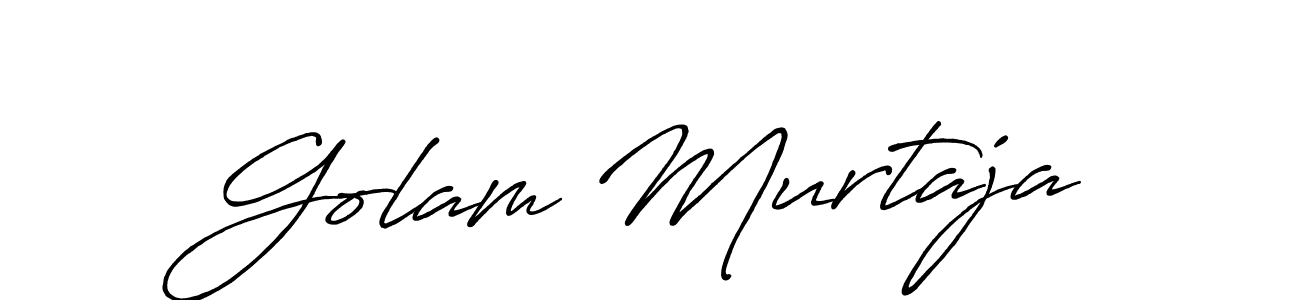 Make a beautiful signature design for name Golam Murtaja. With this signature (Antro_Vectra_Bolder) style, you can create a handwritten signature for free. Golam Murtaja signature style 7 images and pictures png