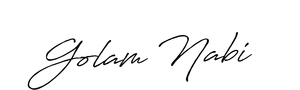 The best way (Antro_Vectra_Bolder) to make a short signature is to pick only two or three words in your name. The name Golam Nabi include a total of six letters. For converting this name. Golam Nabi signature style 7 images and pictures png