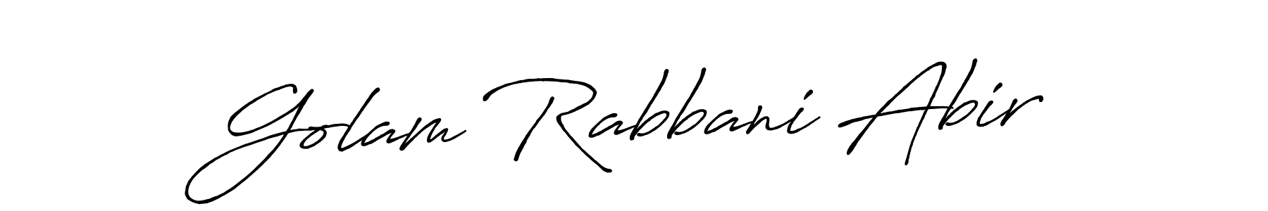 if you are searching for the best signature style for your name Golam Rabbani Abir. so please give up your signature search. here we have designed multiple signature styles  using Antro_Vectra_Bolder. Golam Rabbani Abir signature style 7 images and pictures png