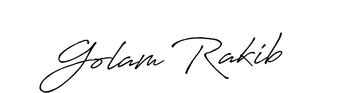 Also we have Golam Rakib name is the best signature style. Create professional handwritten signature collection using Antro_Vectra_Bolder autograph style. Golam Rakib signature style 7 images and pictures png