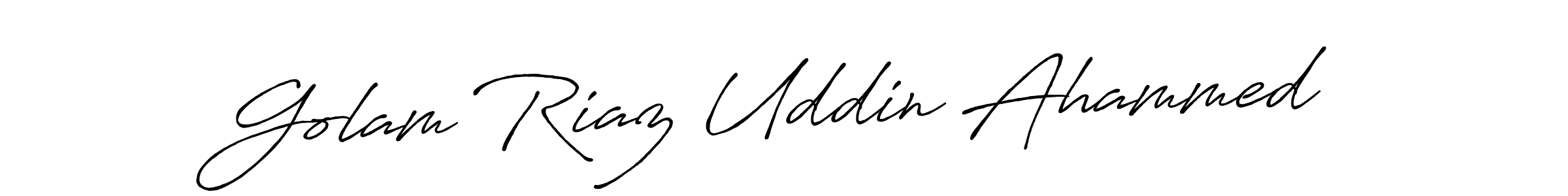 Also we have Golam Riaz Uddin Ahammed name is the best signature style. Create professional handwritten signature collection using Antro_Vectra_Bolder autograph style. Golam Riaz Uddin Ahammed signature style 7 images and pictures png