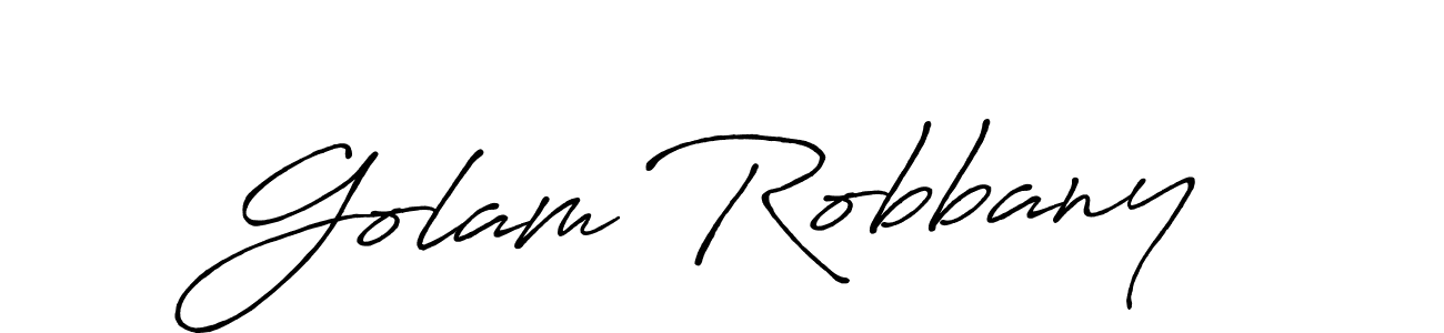 Golam Robbany stylish signature style. Best Handwritten Sign (Antro_Vectra_Bolder) for my name. Handwritten Signature Collection Ideas for my name Golam Robbany. Golam Robbany signature style 7 images and pictures png