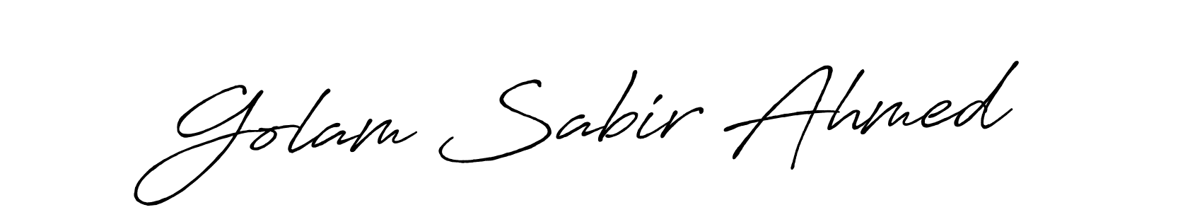 Make a short Golam Sabir Ahmed signature style. Manage your documents anywhere anytime using Antro_Vectra_Bolder. Create and add eSignatures, submit forms, share and send files easily. Golam Sabir Ahmed signature style 7 images and pictures png