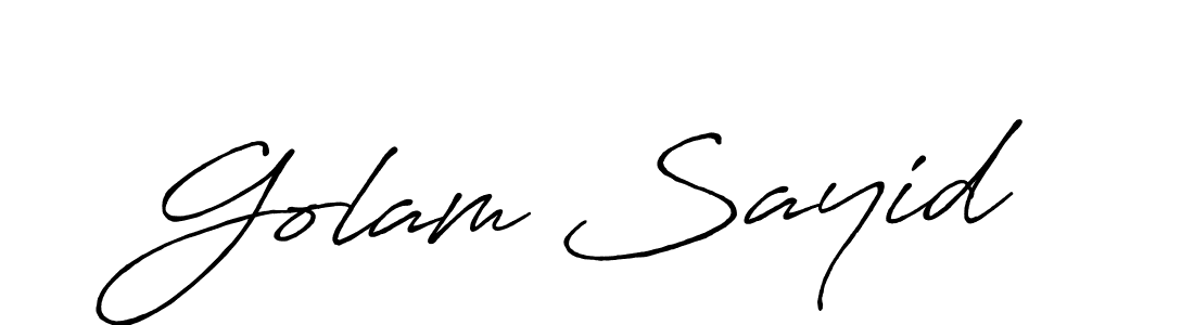 Make a beautiful signature design for name Golam Sayid. Use this online signature maker to create a handwritten signature for free. Golam Sayid signature style 7 images and pictures png