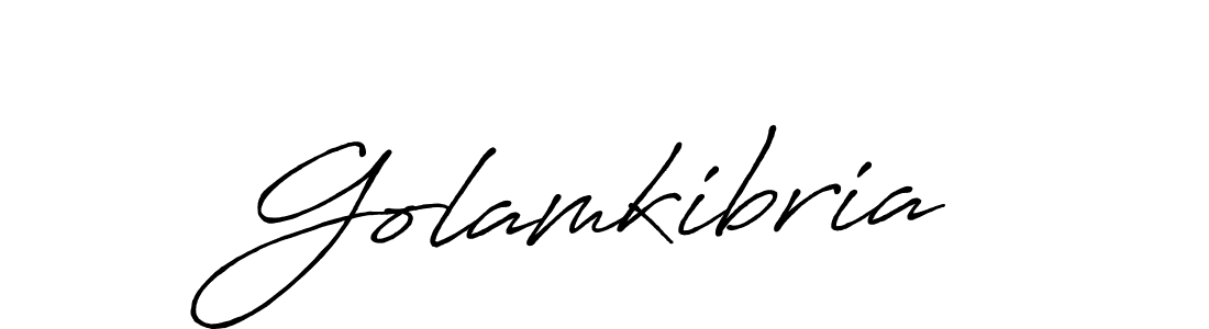 Also we have Golamkibria name is the best signature style. Create professional handwritten signature collection using Antro_Vectra_Bolder autograph style. Golamkibria signature style 7 images and pictures png